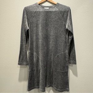 Pure Jill velour dress with pockets